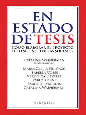 cover image of En estado de tesis